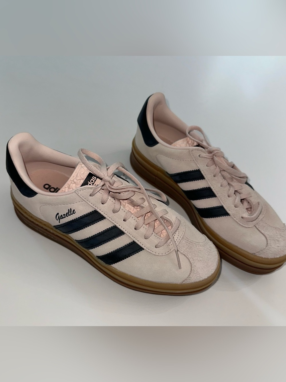 Rare Adidas Gazelle Bold Shoes - Wonder Quartz Black Gum Women’s size 8